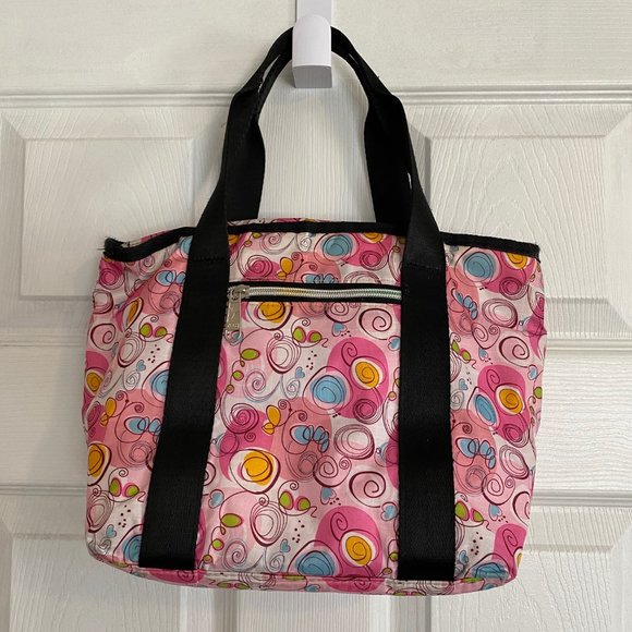 Zeca Pink Dot Design Lunch Bag - Picture 2 of 6
